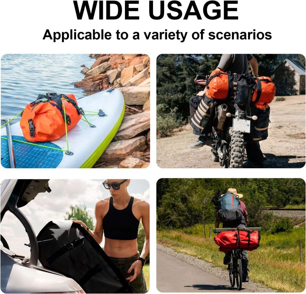 63QT Roll Top Waterproof Duffel Bag - Get Tight Gear