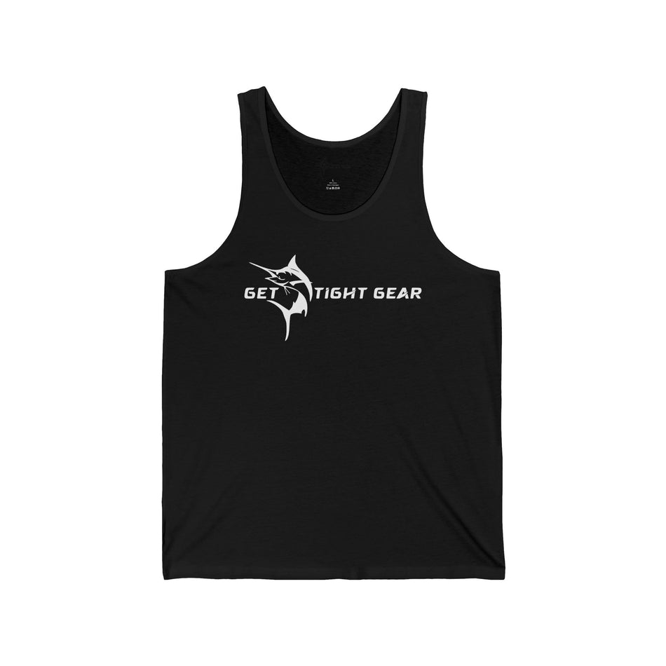 Get Tight Gear Stylish Unisex Jersey Tank with Unique Fish Design, Perfect for Summer, Beach Days, Fitness, Casual Wear, Gifts, Outdoor Activities