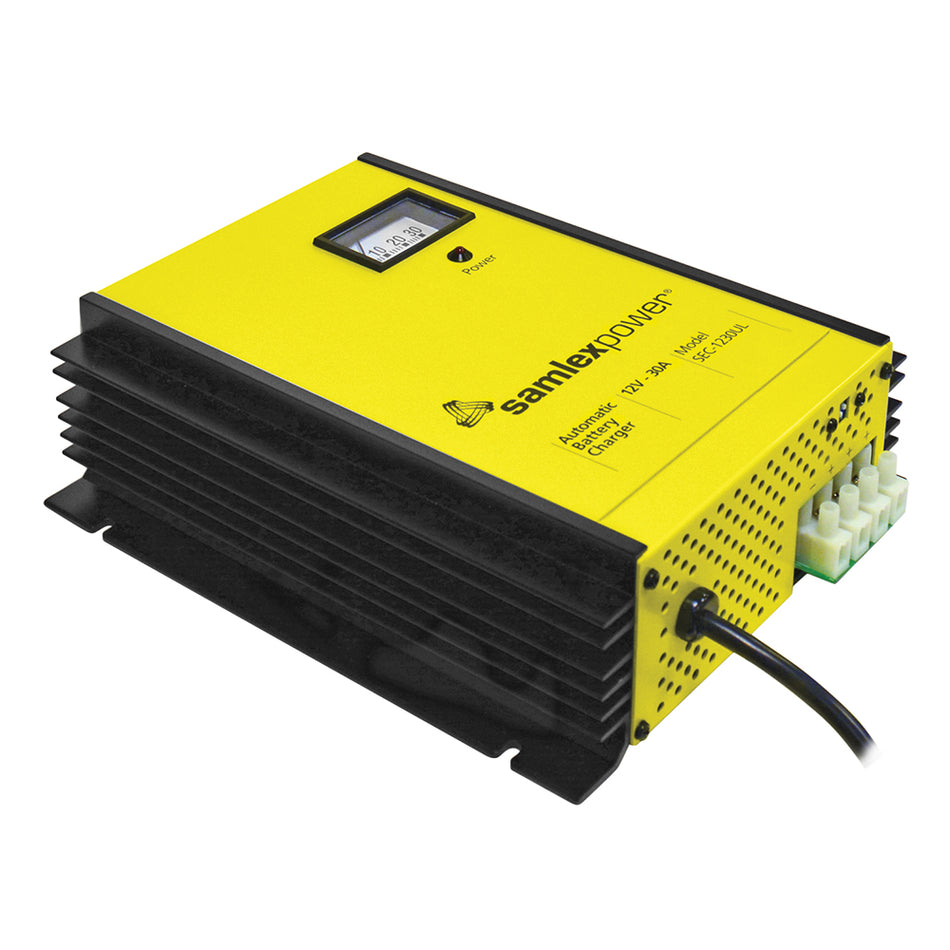 Samlex 30A Batterieladegerät - 12V - 3-Bank - 3-stufig mit DIP-Schalteranschlüssen [SEC-1230UL]