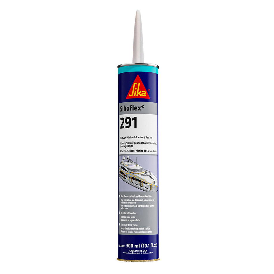 Sika Sikaflex 291 Fast Cure Adhesive & Sealant 10.3oz(300ml) Cartridge - Black