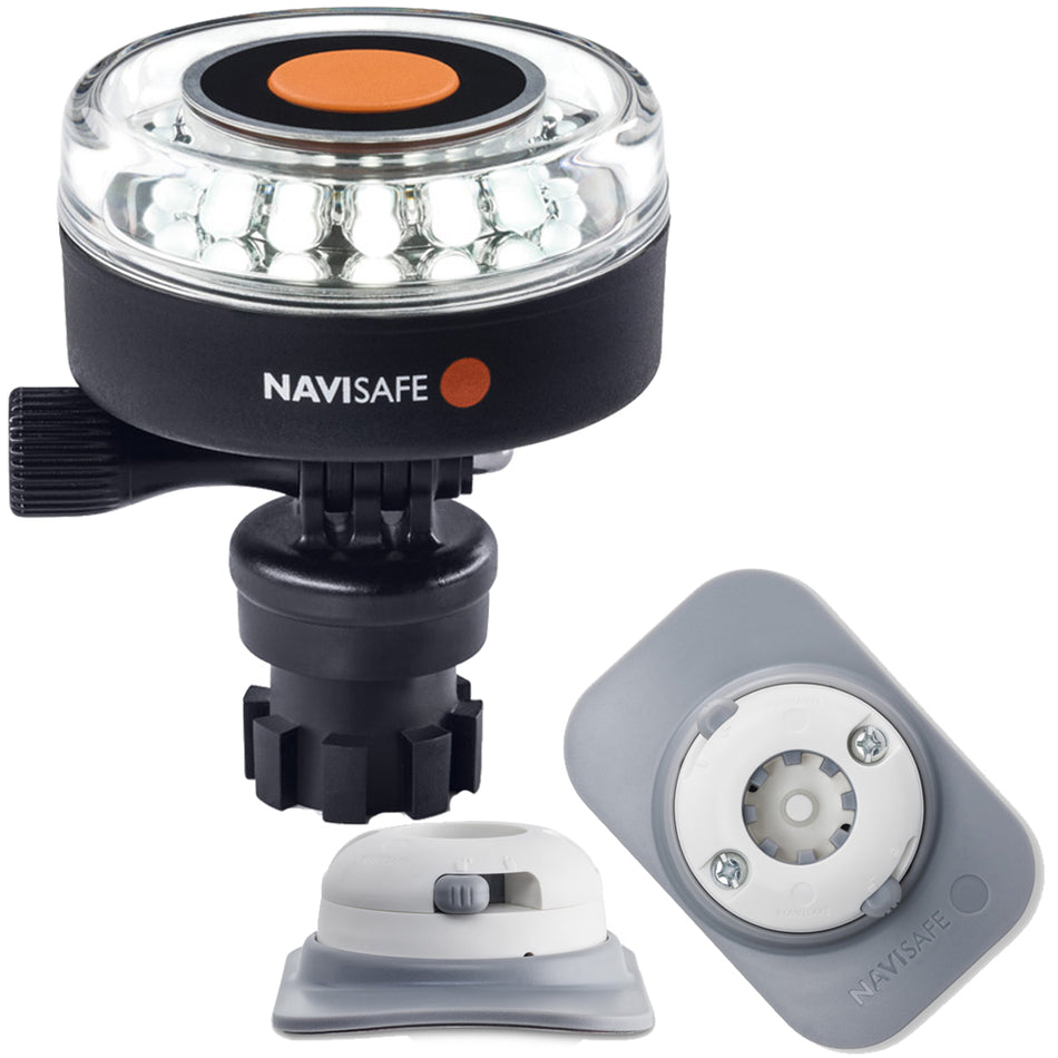 Navisafe Navilight 360 2NM White w/Navimount Base & RIB Mount - White