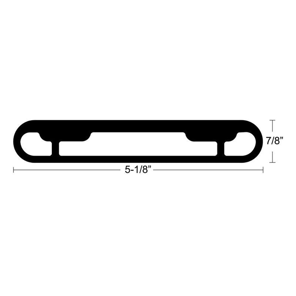 Placa de extrusión TACO T-Top preperforada para Grand Slams - 20" - Par [GSE-1939BSA20]