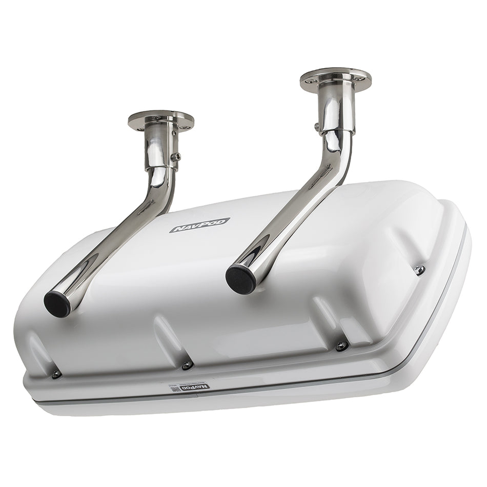 NavPod SystemPod Pre-Cut Simrad GO9/B&G Vulcan9 & 1 Instrument (Simrad IS42/B&G Triton/AP44 Square Hole) f/9.5" Wide Guard