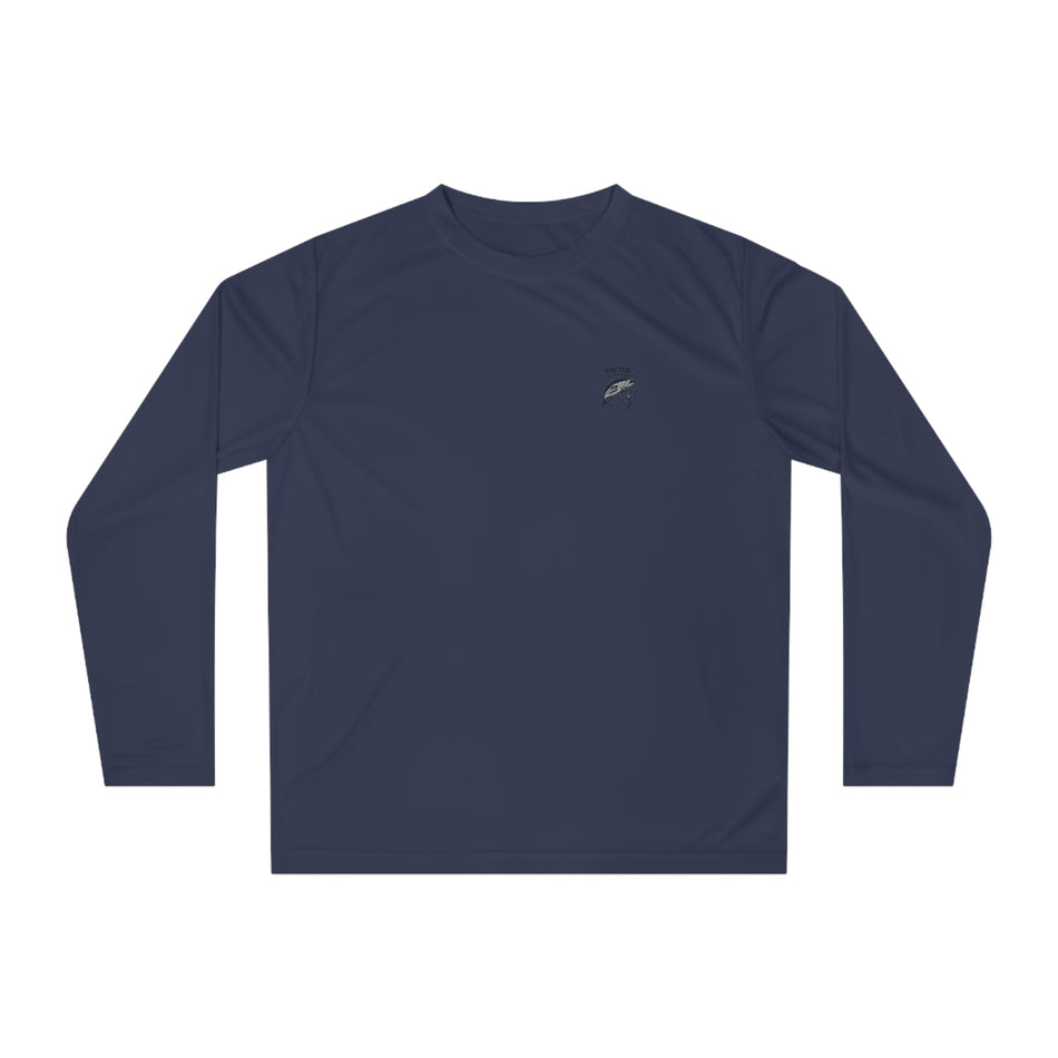 Unisex Performance Long Sleeve Shirt - "Grouper Hunter" Fishing Graphic Tee for Fishing Enthusiasts