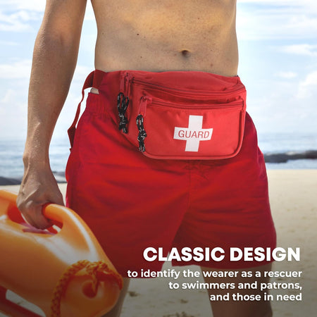 72 - Piece First Aid Fanny Pack Kit with Adult & Infant CPR Masks - Get Tight Gear