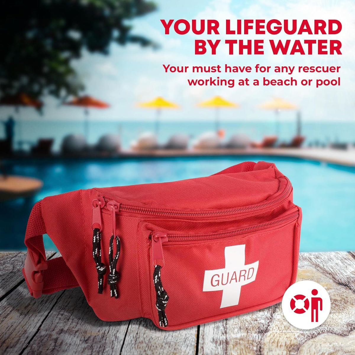 72 - Piece First Aid Fanny Pack Kit with Adult & Infant CPR Masks - Get Tight Gear