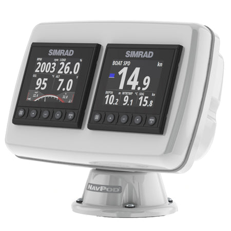 NavPod PP4503 PowerPod Pre-Cut f/2-Simrad IS42/B&G Triton/AP44 Square Hole Instruments