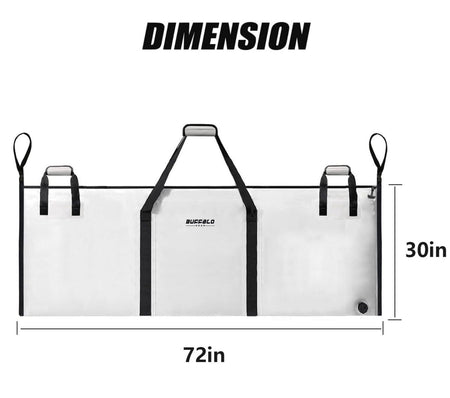 72x30'' Fish Cooler Bag With YKK Zipper - Get Tight Gear