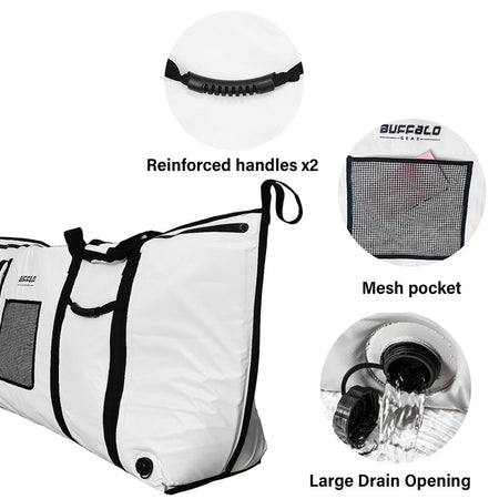 72x30'' Fish Cooler Bag With YKK Zipper, Flat Bottom - Get Tight Gear