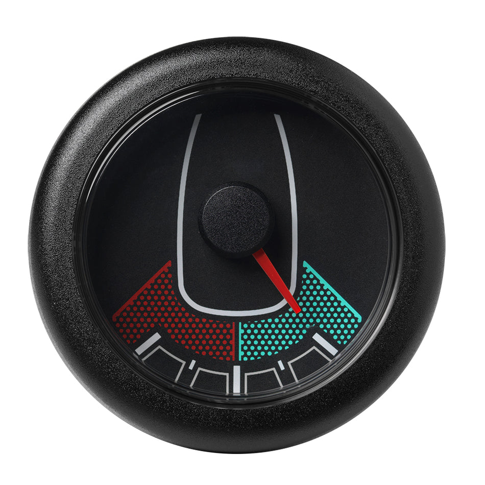 Medidor de ángulo de timón OceanLink Veratron de 52 mm (2-1/16") - Izquierdo/Derecho - Bisel de esfera negro [A2C1066080001]