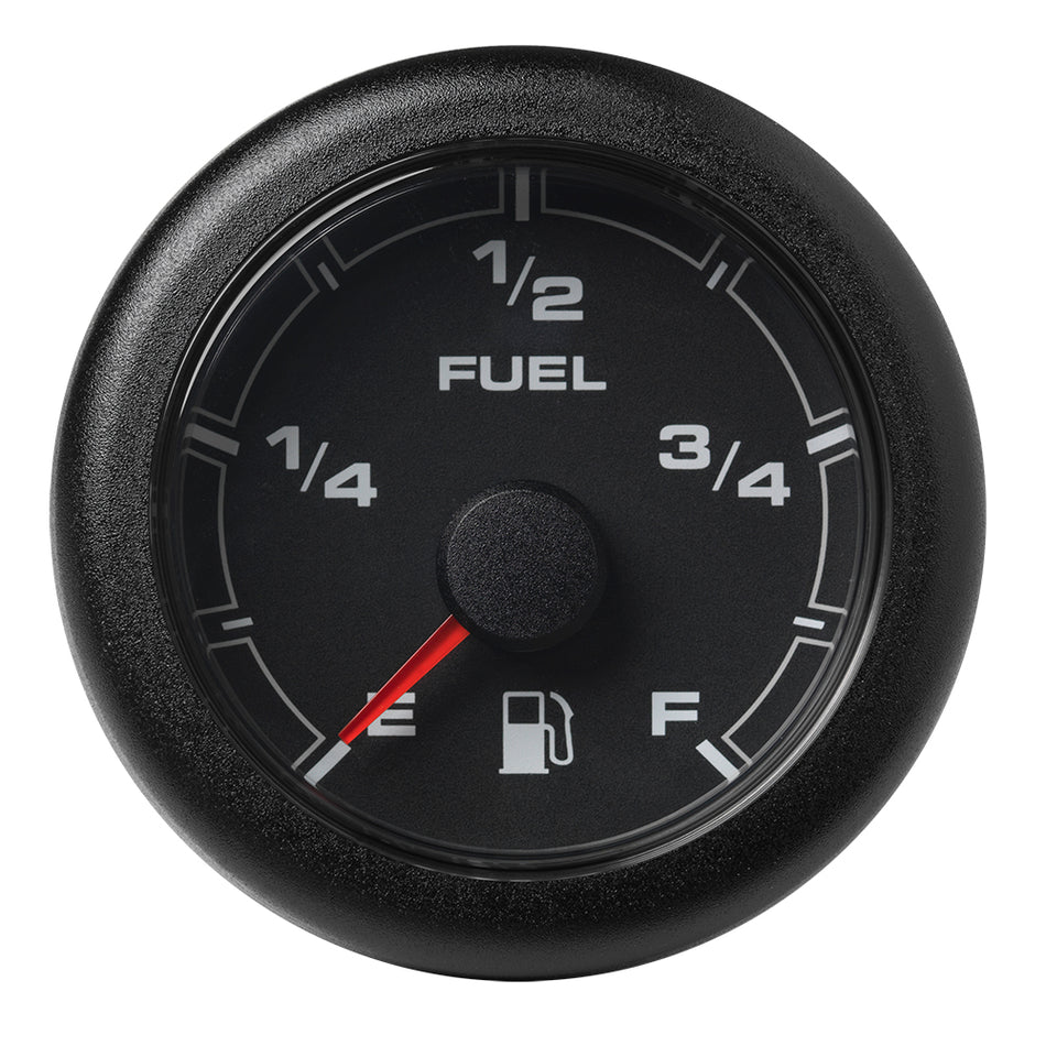 Indicador de nivel de combustible OceanLink Veratron de 52 mm (2-1/16") - Esfera y bisel negros [A2C1065930001]
