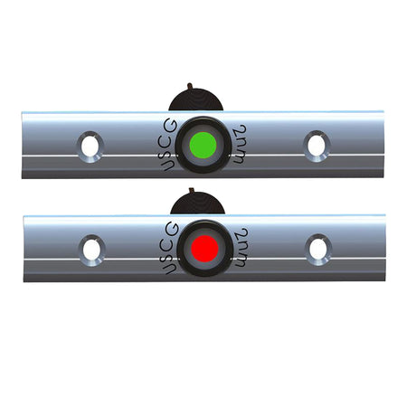 TACO Rub Rail Mounted LED Navigation Light Set - 4" w/Deutsch Plug Port & Starboard
