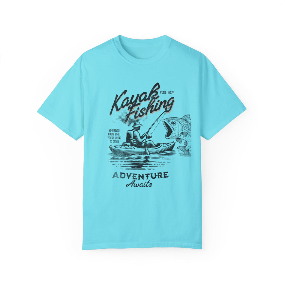 Kayak Fishing Adventure Unisex T-Shirt - Perfect for Outdoor Enthusiasts