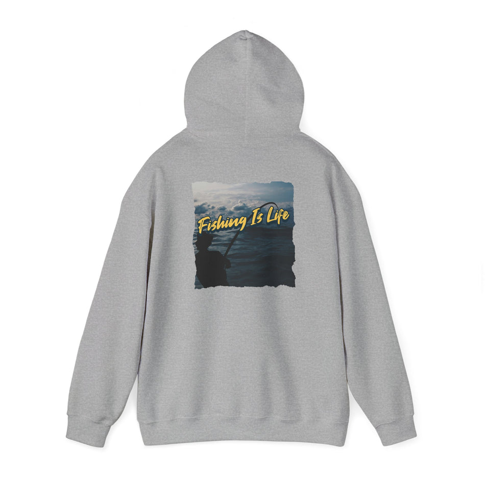 Fishing Is Life Hoodie - Unisex Heavy Blend Sweatshirt for Fishing Lovers - Get Tight Gear