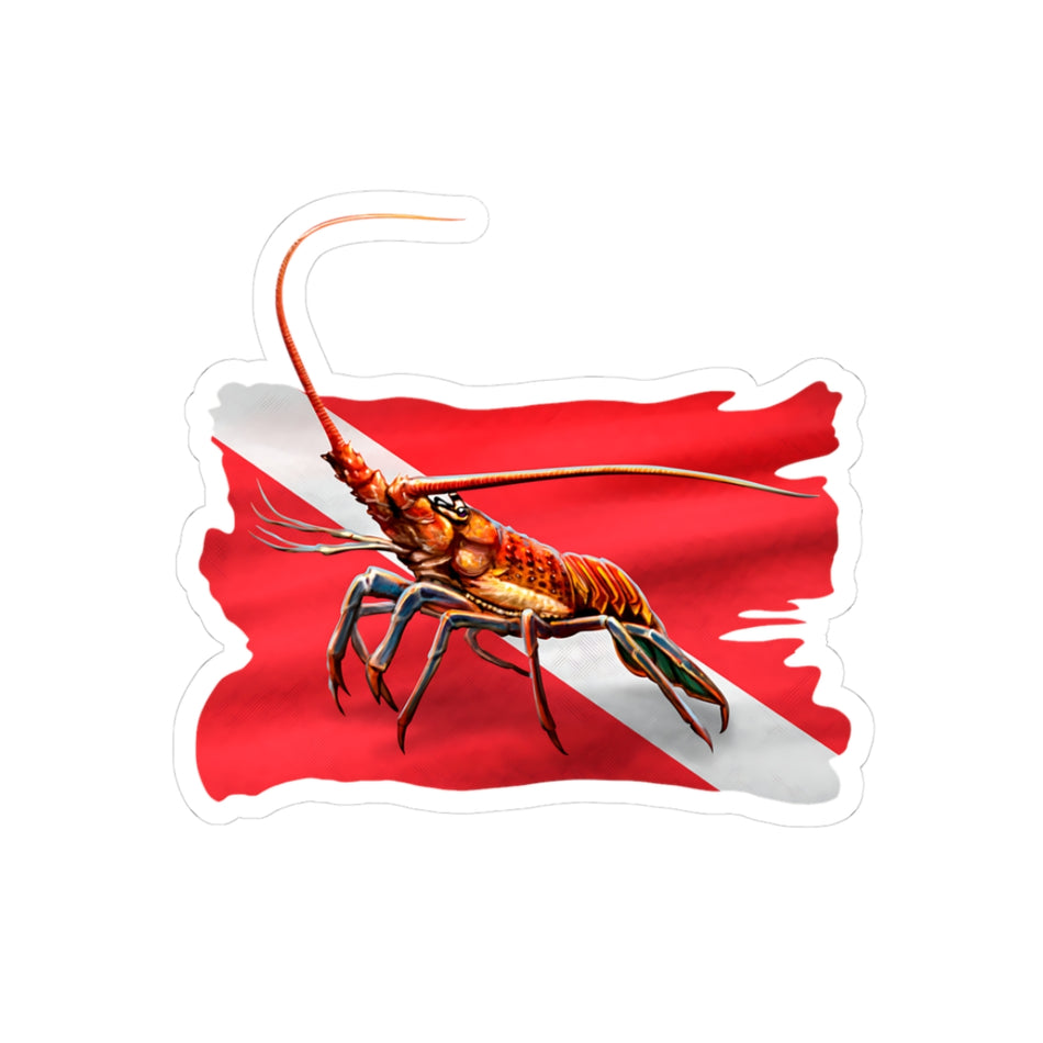 Lobster Kiss-Cut Stickers | Perfect for Divers, Seafood Lovers, and Beach Decor, Great for Journals, Laptops, Water Bottles