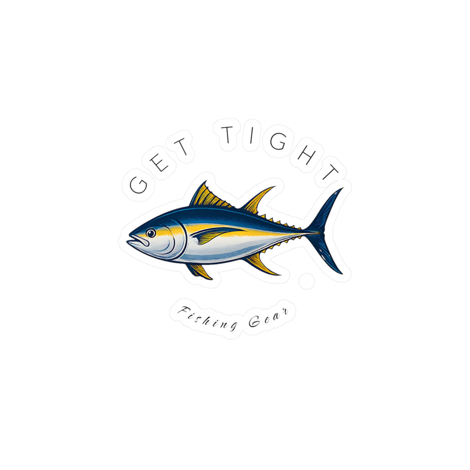 Get Tight Fishing Gear Vinyl Decal - Perfect for Fishermen!