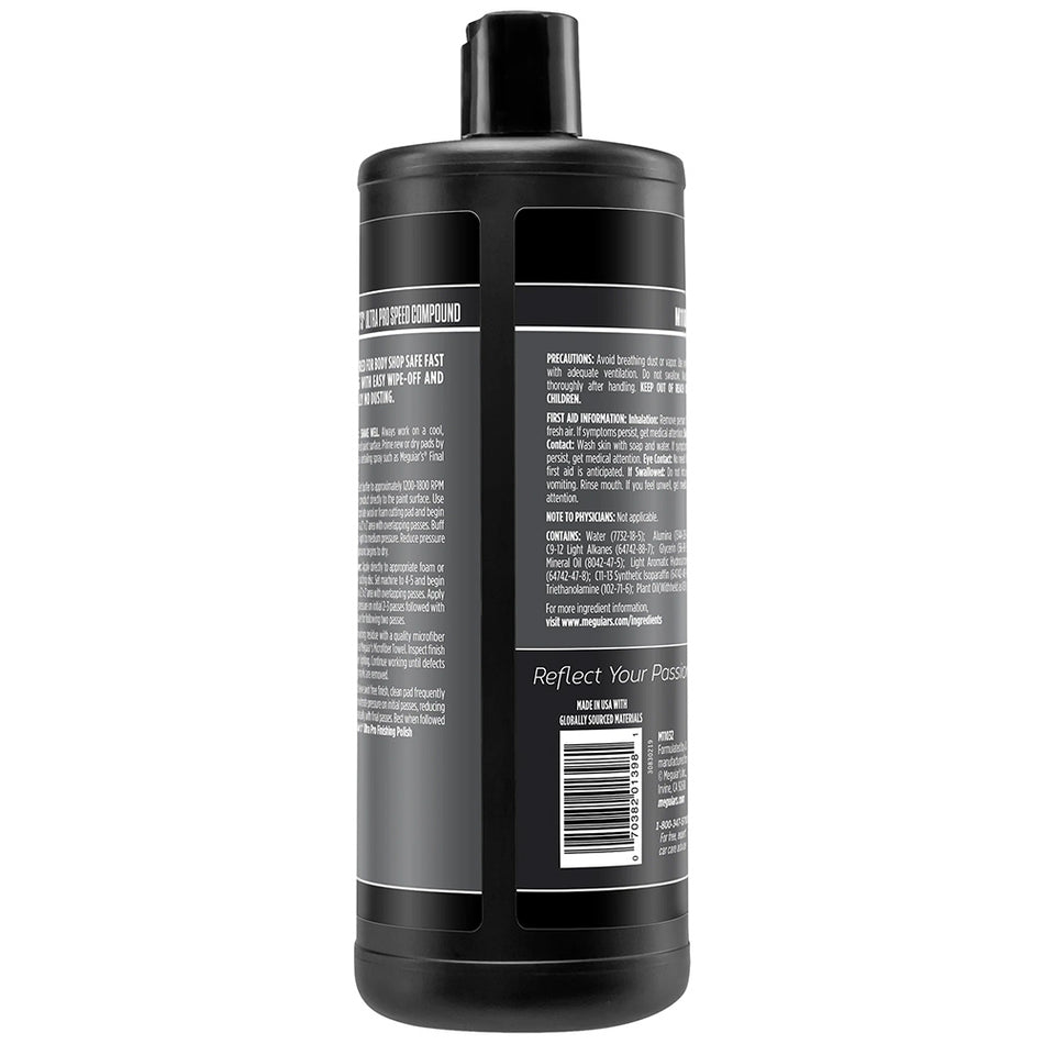 Meguiar's Mirror Glaze Ultra Pro Speed Compound - Heavy Cut, High Gloss - 32oz