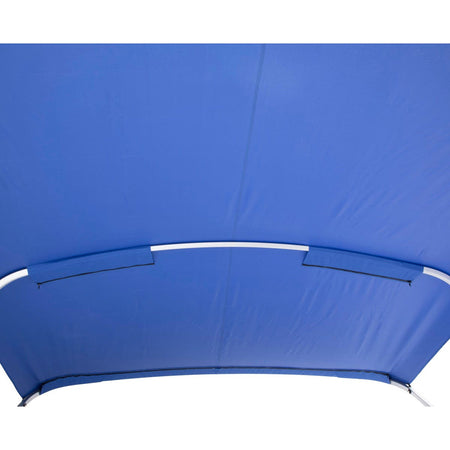 SureShade Power Bimini - Clear Anodized Frame - Pacific Blue Fabric
