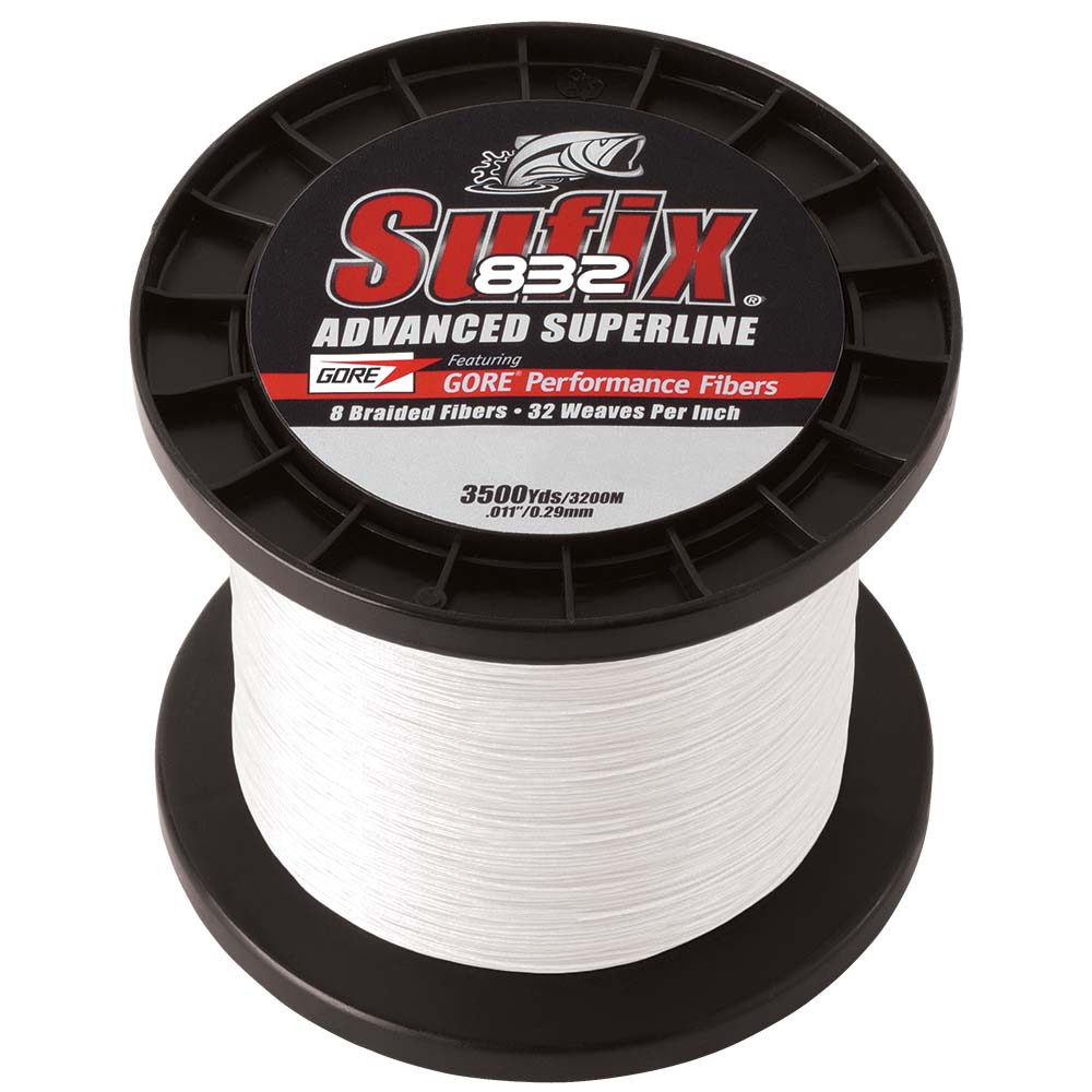Sufix 832 Advanced Superline Braid - 10lb - Ghost - 3500 yds