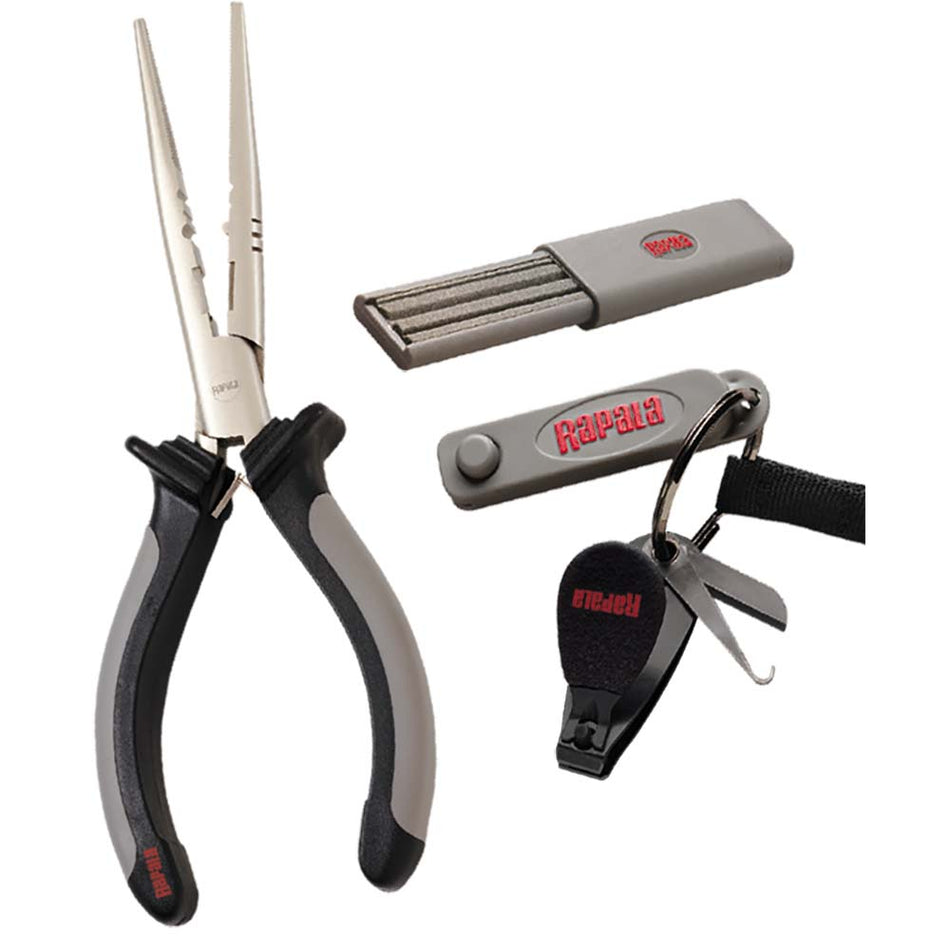 Paquete combinado Rapala: alicates, cortapelos y sacapuntas [RTC-6PCHS]