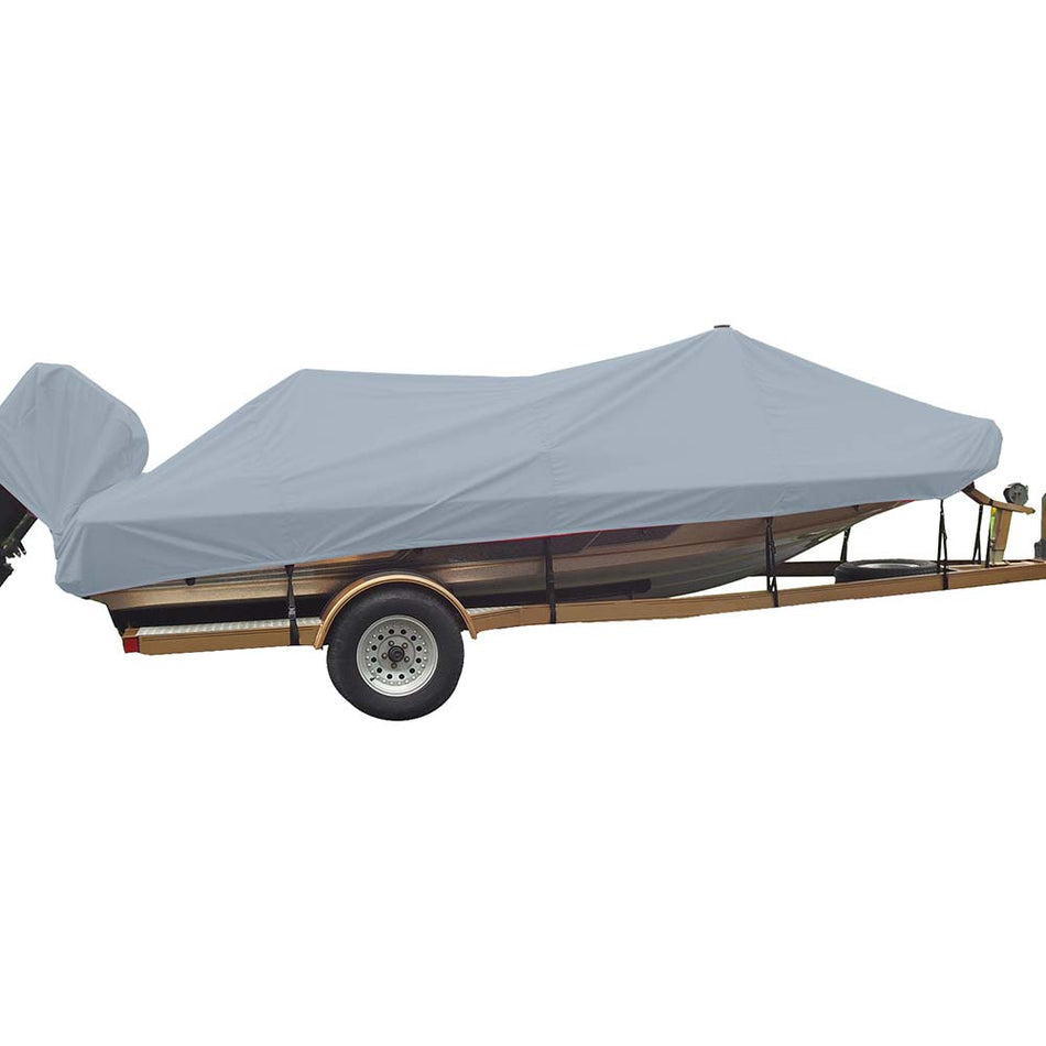 Carver Sun-DURA Styled-to-Fit Boat Cover f/19.5' Wide Style Bass Boats - Grey