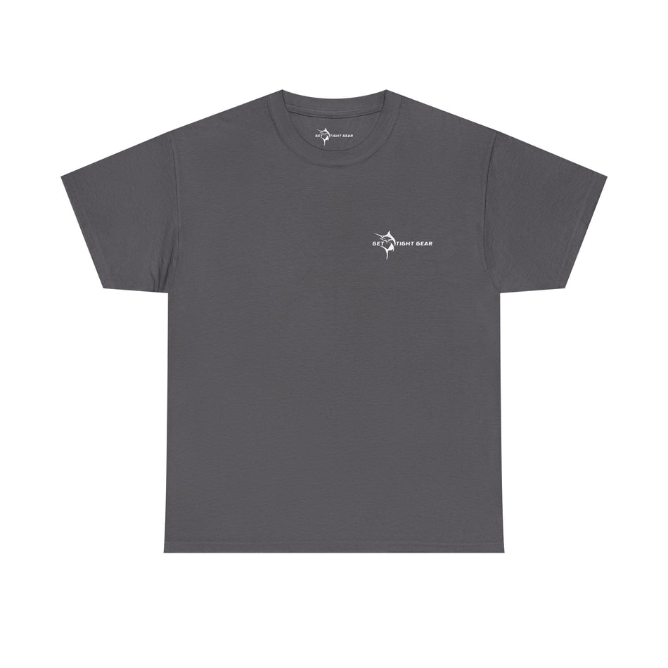Get Tight Gear Fishing Themed Tee for Outdoors Enthusiasts, Perfect for Summer Adventures, Gift for Fishermen, Casual Wear, Eco-friendly Cotton T-shirt