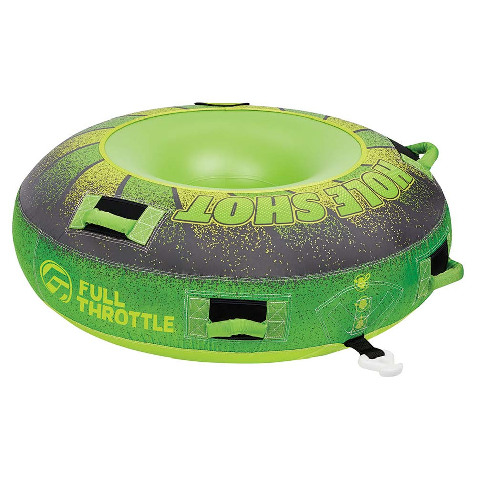 Full Throttle Hole Shot Towable Tube - 1 Rider - Green