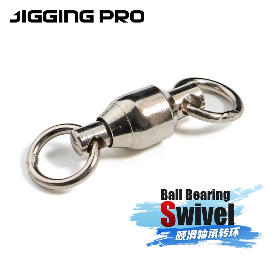 JIGGINGPRO Premium Ball Bearing Swivels for Marine Fishing Accessories