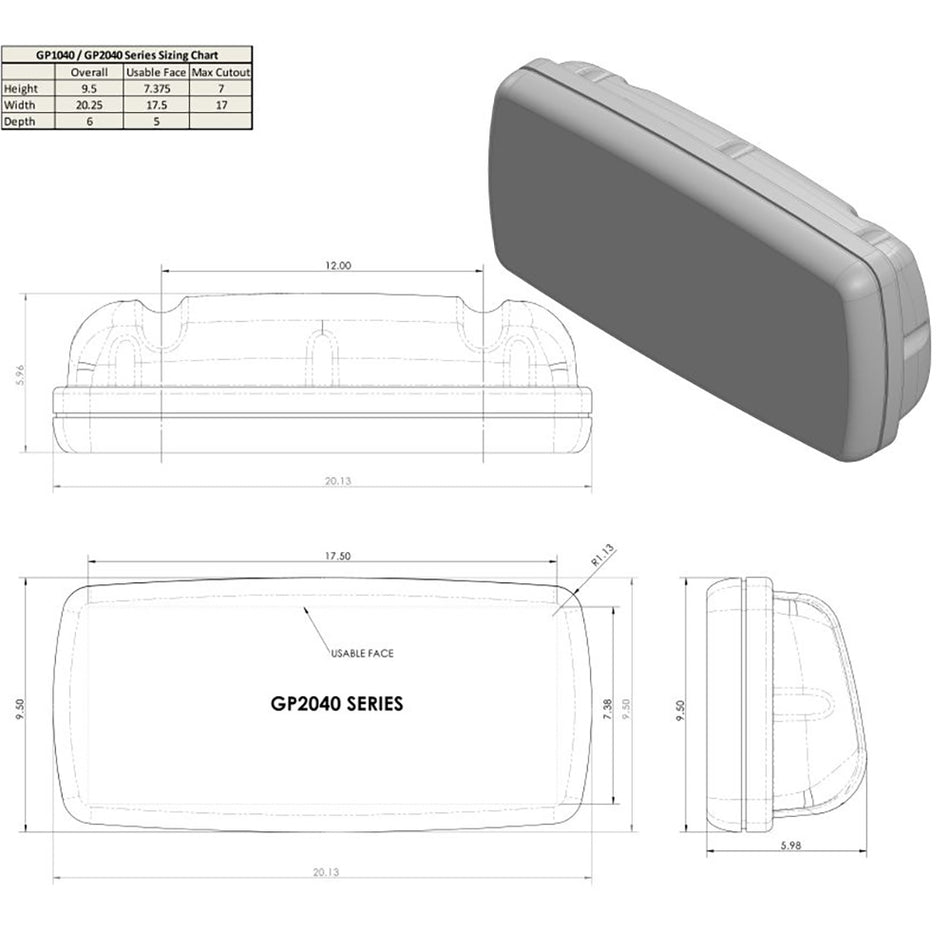 NavPod SystemPod Pre-Cut f/Raymarine Axiom 9/Axiom+ 9 on Right & 1 Instrument (3.6 hole) on Left f/12 Wide Guard
