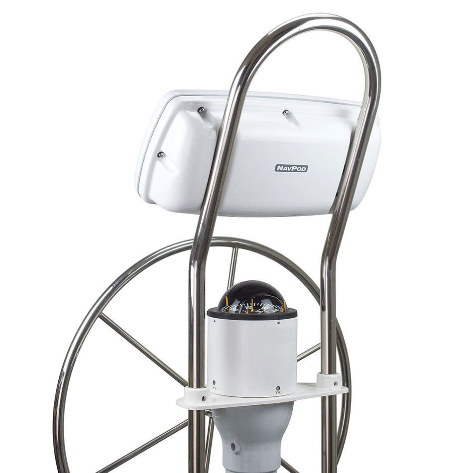 NavPod SystemPod Pre-Cut f/Raymarine Axiom 9/Axiom+ 9 on Right & 1 Instrument (3.6 hole) on Left f/12 Wide Guard