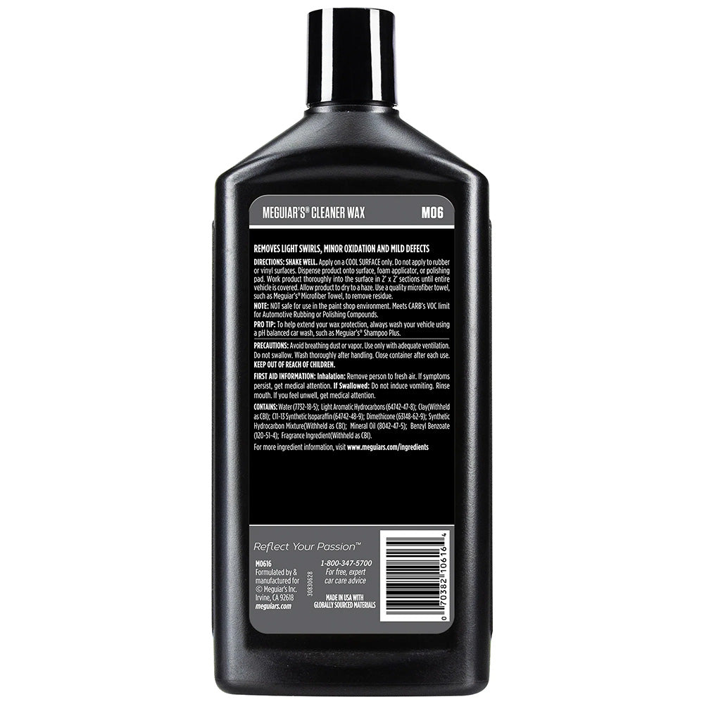 Meguiar's M6 Mirror Glaze Cleaner Wax - 16oz