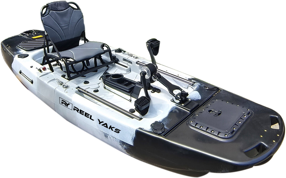 9.5ft Raider Modular Propeller Drive Pedal Fishing Kayak | 380lbs Capacity | 2 Piece - Get Tight Gear