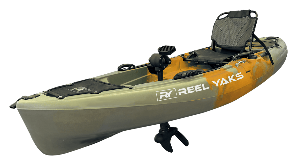 9.5ft Raptor Modular Propeller Drive Pedal Fishing Kayak | 380lbs Capacity | 2 Piece - Get Tight Gear