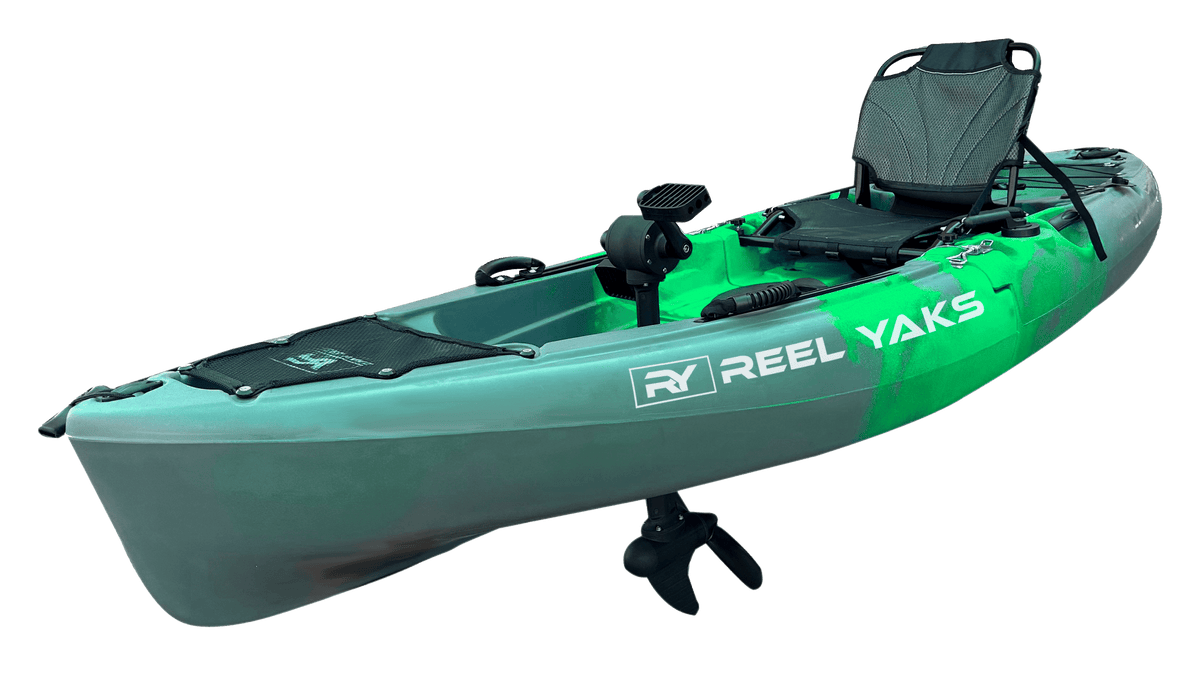 9.5ft Raptor Modular Propeller Drive Pedal Fishing Kayak | 380lbs Capacity | 2 Piece - Get Tight Gear