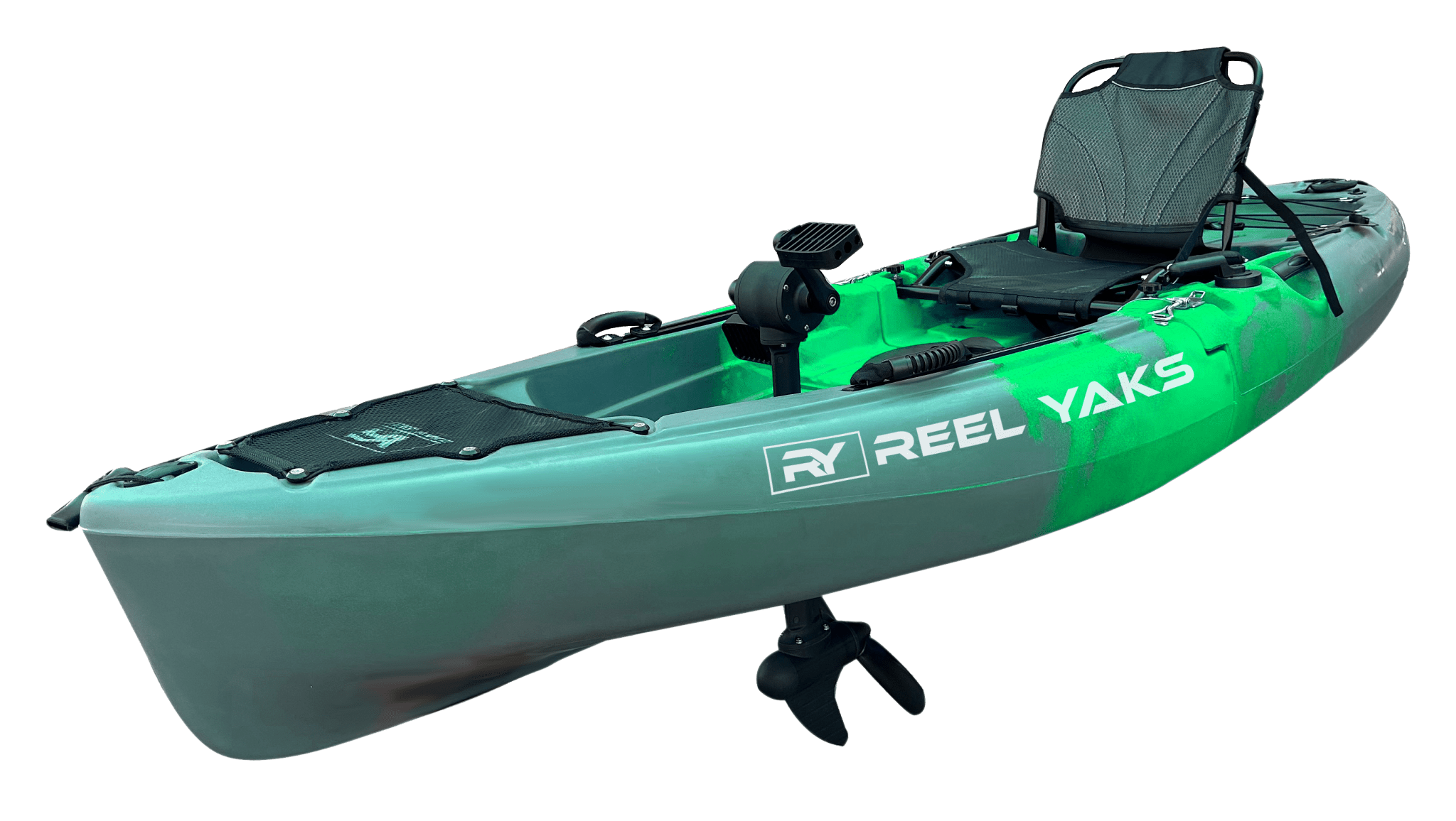 9.5ft Raptor Modular Propeller Drive Pedal Fishing Kayak | 380lbs Capacity | 2 Piece - Get Tight Gear