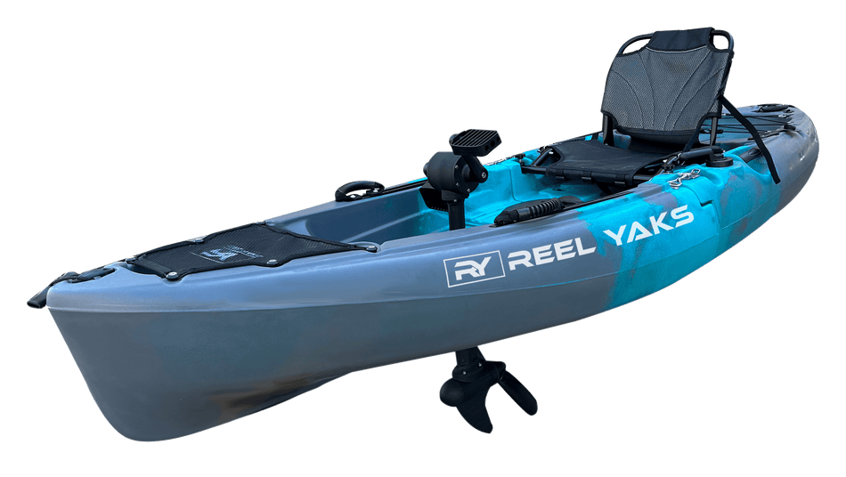9.5ft Raptor Modular Propeller Drive Pedal Fishing Kayak | 380lbs Capacity | 2 Piece - Get Tight Gear