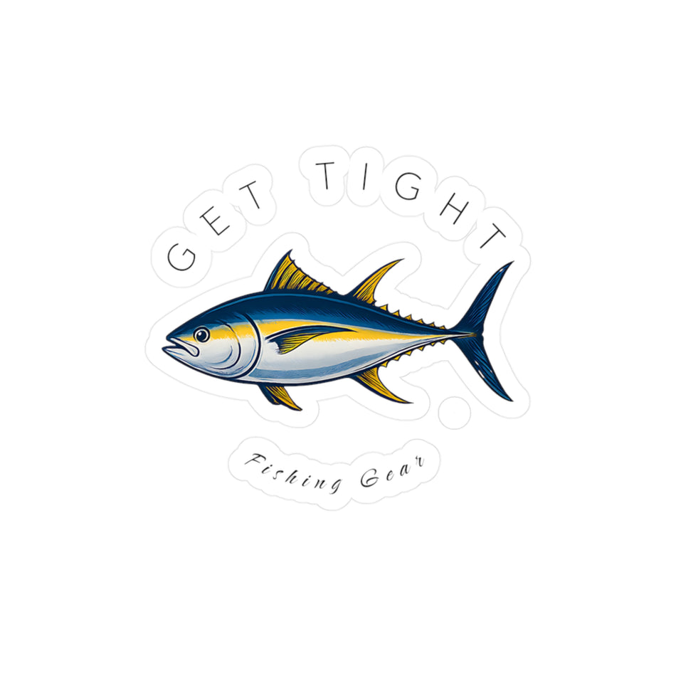 Get Tight Fishing Gear Vinyl Decal - Perfect for Fishermen!