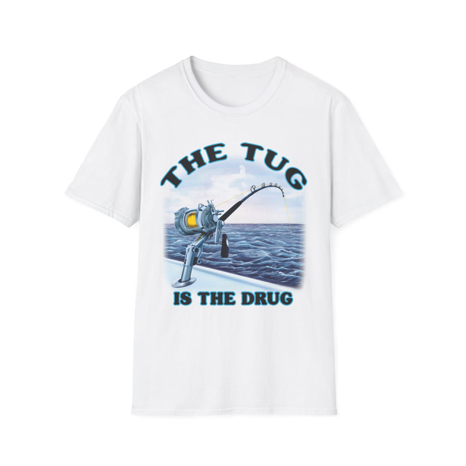 The Tug Is The Drug™ Fishing Enthusiast T-Shirt, Fun Fishing Tee, Fishing Gift, Outdoor Style, Summer Apparel, Angler Humor Shirt