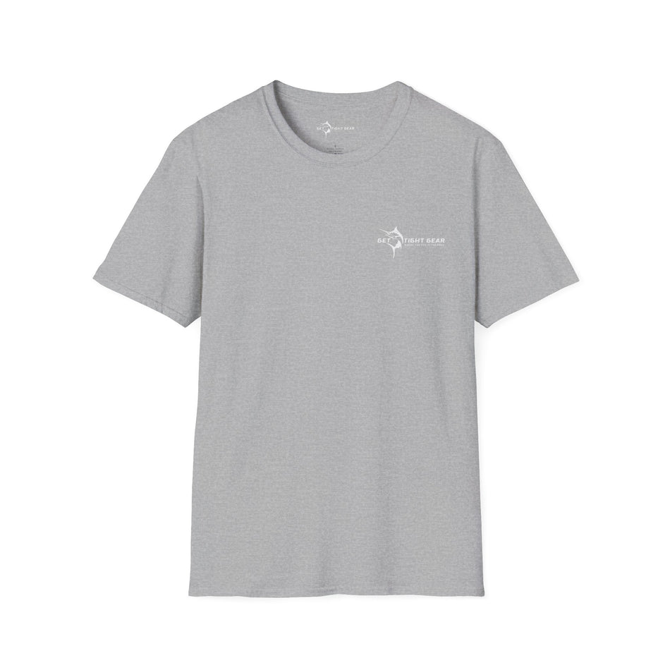 Get Tight Gear Coral Fish Art Unisex Softstyle T-Shirt | Beach Vibes, Summer Wear, Fishing Gift, Casual Tee, Outdoor Adventure