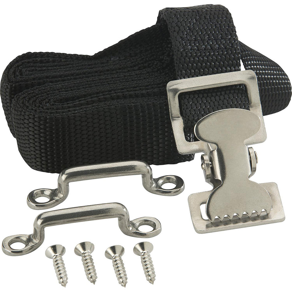 Juego de correas para tanque de combustible Attwood - 183 cm de largo para tanques de 38 litros [11512-3]