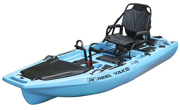 9.8ft Rocket Fin Drive Modular Pedal Fishing Kayak | 400lbs Capacity | 2 Piece - Get Tight Gear