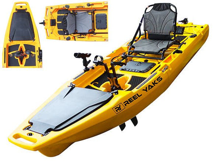 9.8ft Rocket Fin Drive Modular Pedal Fishing Kayak | 400lbs Capacity | 2 Piece - Get Tight Gear