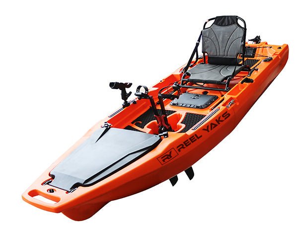 9.8ft Rocket Fin Drive Modular Pedal Fishing Kayak | 400lbs Capacity | 2 Piece - Get Tight Gear