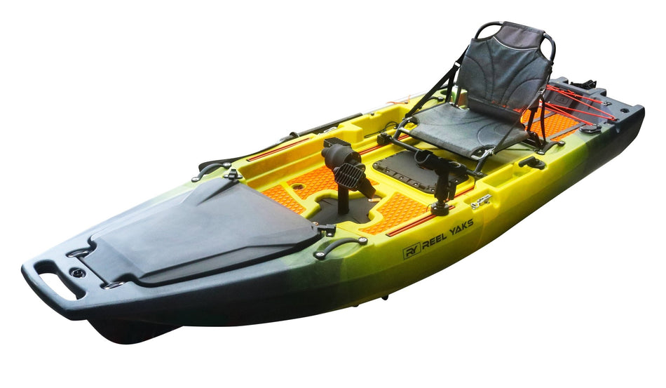 9.8ft Rocket Propeller Drive Modular Pedal Fishing Kayak | 400lbs Capacity | 2 Piece - Get Tight Gear