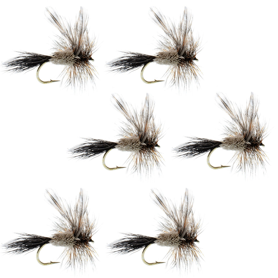Adams Irresistible Classic Dry Fly - 6 Flies Hook Size 12