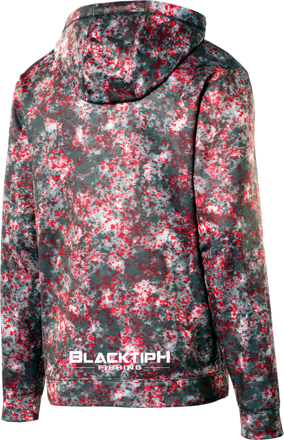 Deep Red Mineral Freeze Fleece Hooded Pullover