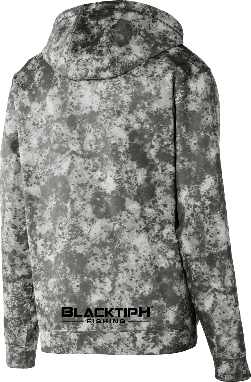 Dark Smoke Grey Mineral Freeze Fleece Hooded Pullover