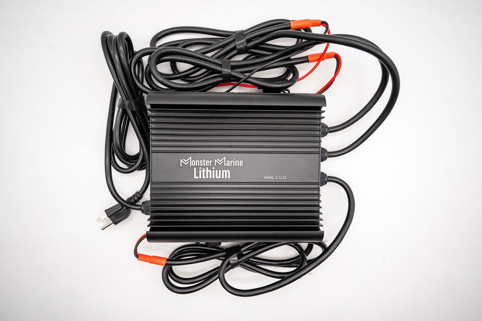3 Bank Lithium/AGM/Lead Marine Waterproof Battery Charger