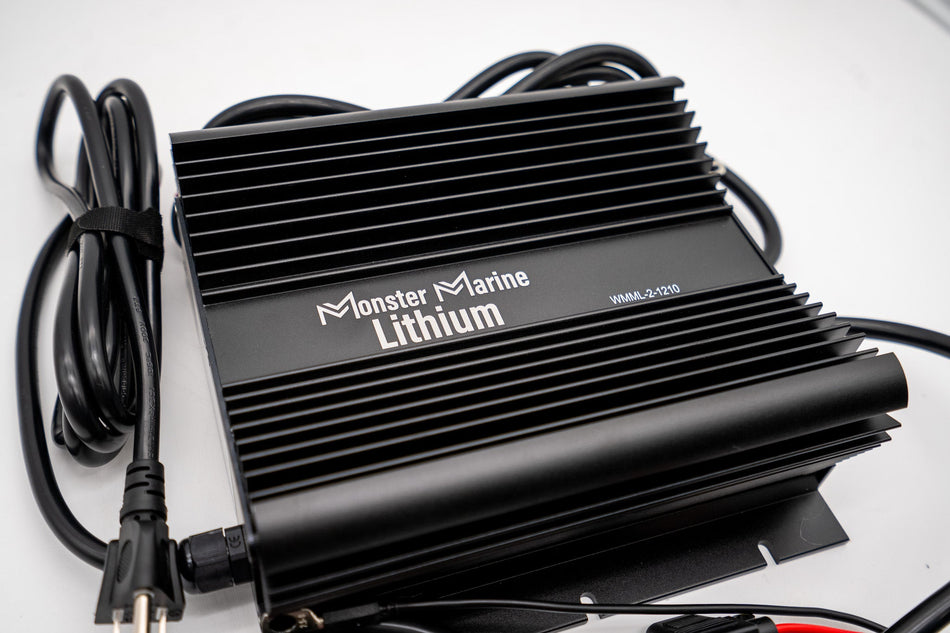 2 Bank Lithium/AGM/Lead Marine Waterproof Battery Charger