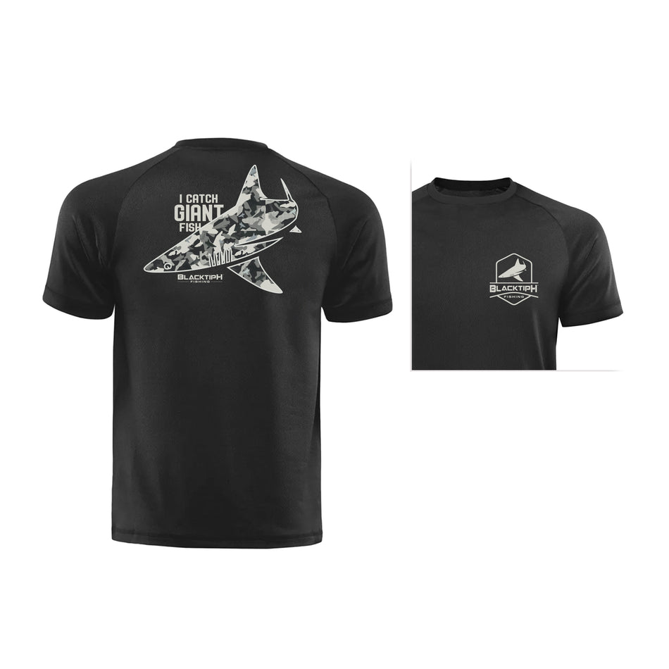 I Catch Giant Fish Lifestyle Cotton Blend T-Shirt